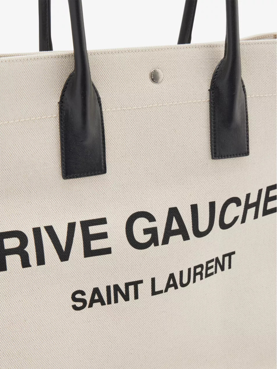 Rive Gauche cotton and linen tote bag | Selfridges