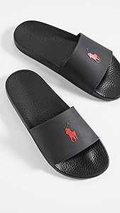 POLO RALPH LAUREN mens Signature Pony Slides Slide Sandal | Amazon (CA)