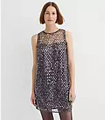 Sequin Cluster Mini Dress | LOFT
