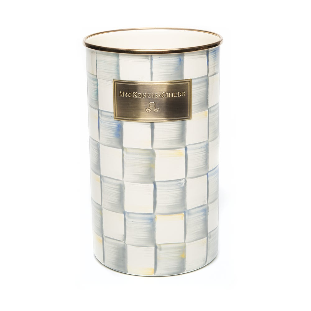 Sterling Check Utensil Holder | MacKenzie-Childs