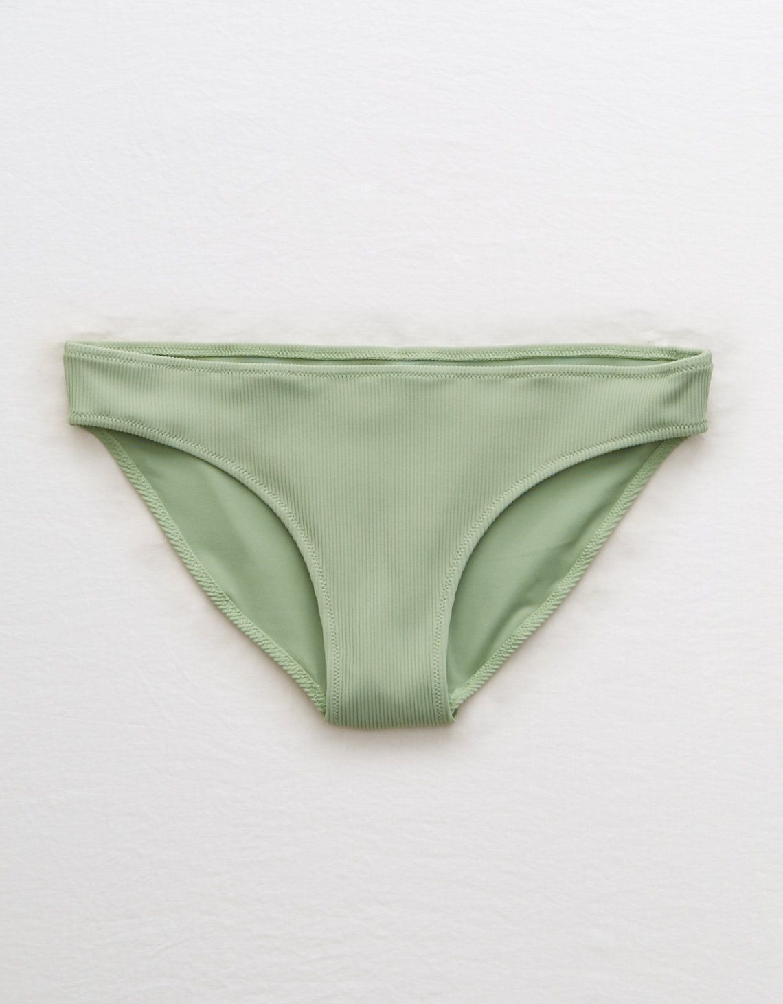 Aerie Ribbed Bikini Bottom, Camper Green | American Eagle Outfitters (US & CA)