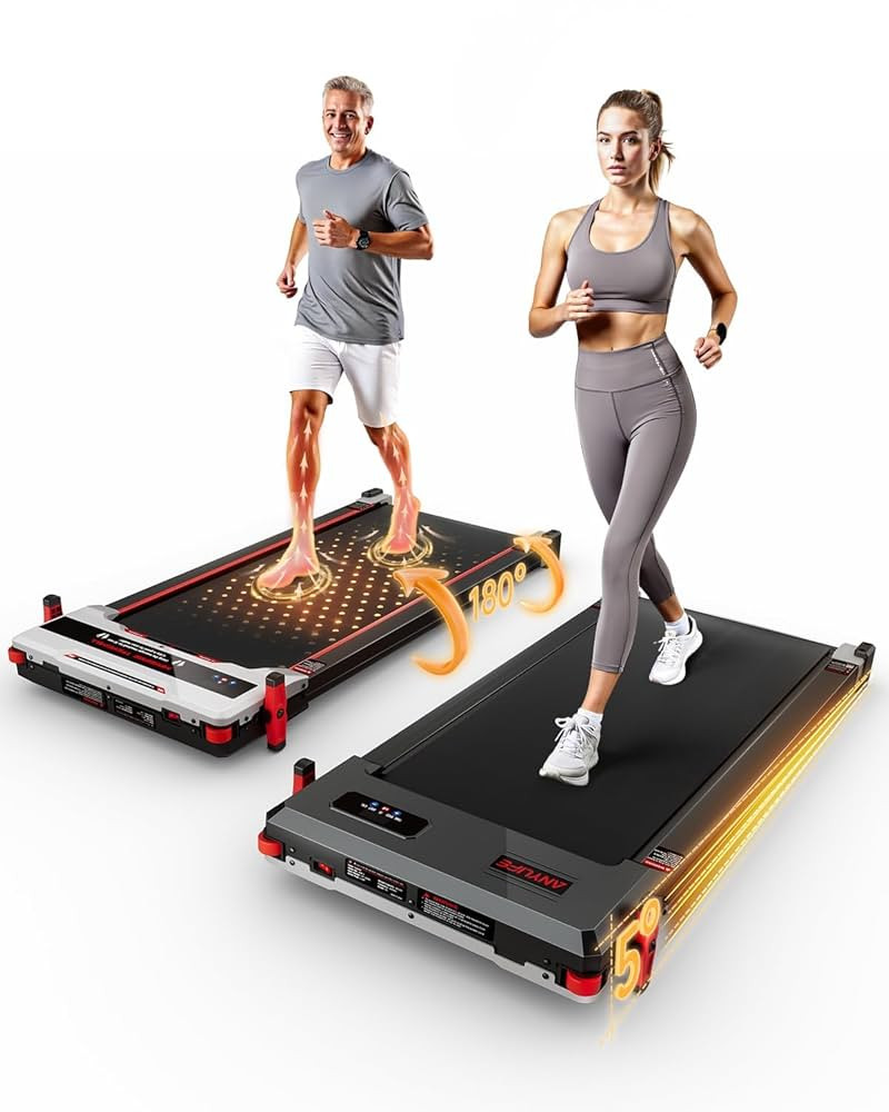 Walking Pad Treadmill, Anylife Under Desk Walking Pads Incline 330lb Capacity, 2.5HP Portable Tre... | Amazon (US)
