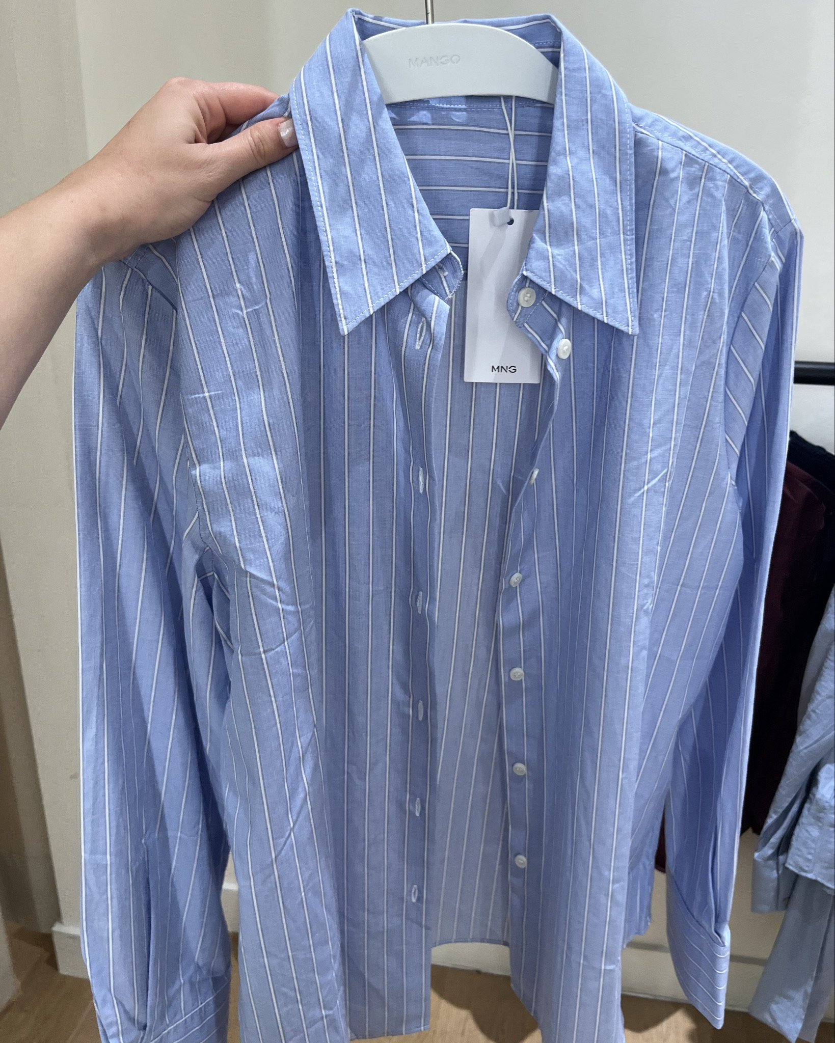 Super versatile blue stripped button down. Will be wearing to the office and on the weekends with jeans, skirts, leggings and riding boots! On sale 



#LTKWorkwear #LTKFindsUnder50