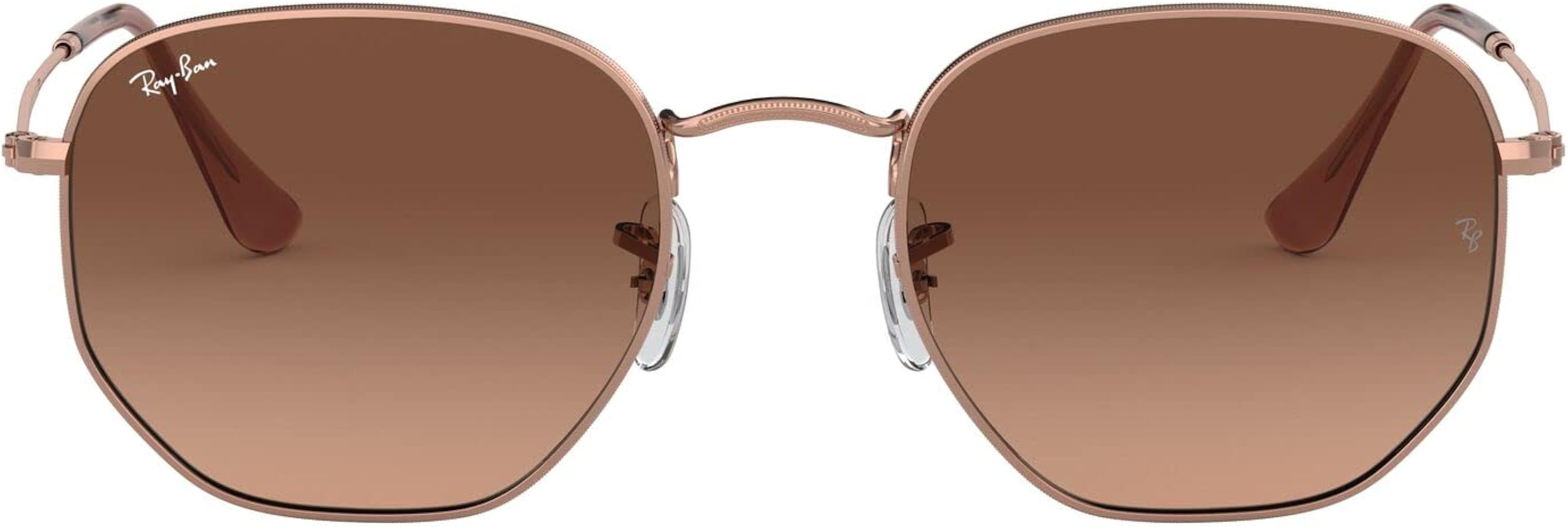 Ray-Ban RB3548N Hexagonal Flat Lens Sunglasses | Amazon (US)