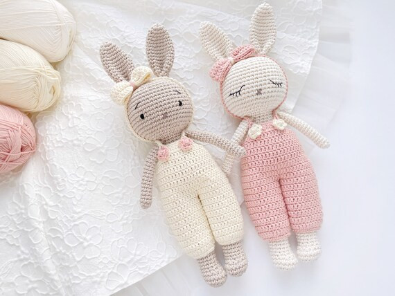 Crochet Bunny Doll. Stuffed Animal Toy for Baby Shower | Etsy | Etsy (US)