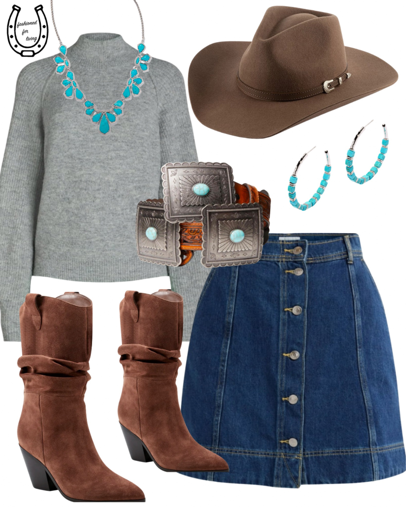 Denim skirt outfit


🔍western outfit. Western boots outfit. Suede boots outfit. Turquoise jewelry. Western chic. Date night outfit. Western date night outfit. Concho belt. Western hat. Cowboy hat. Winter date night outfit. 

#LTKStyleTip #LTKSaleAlert #LTKFindsUnder50