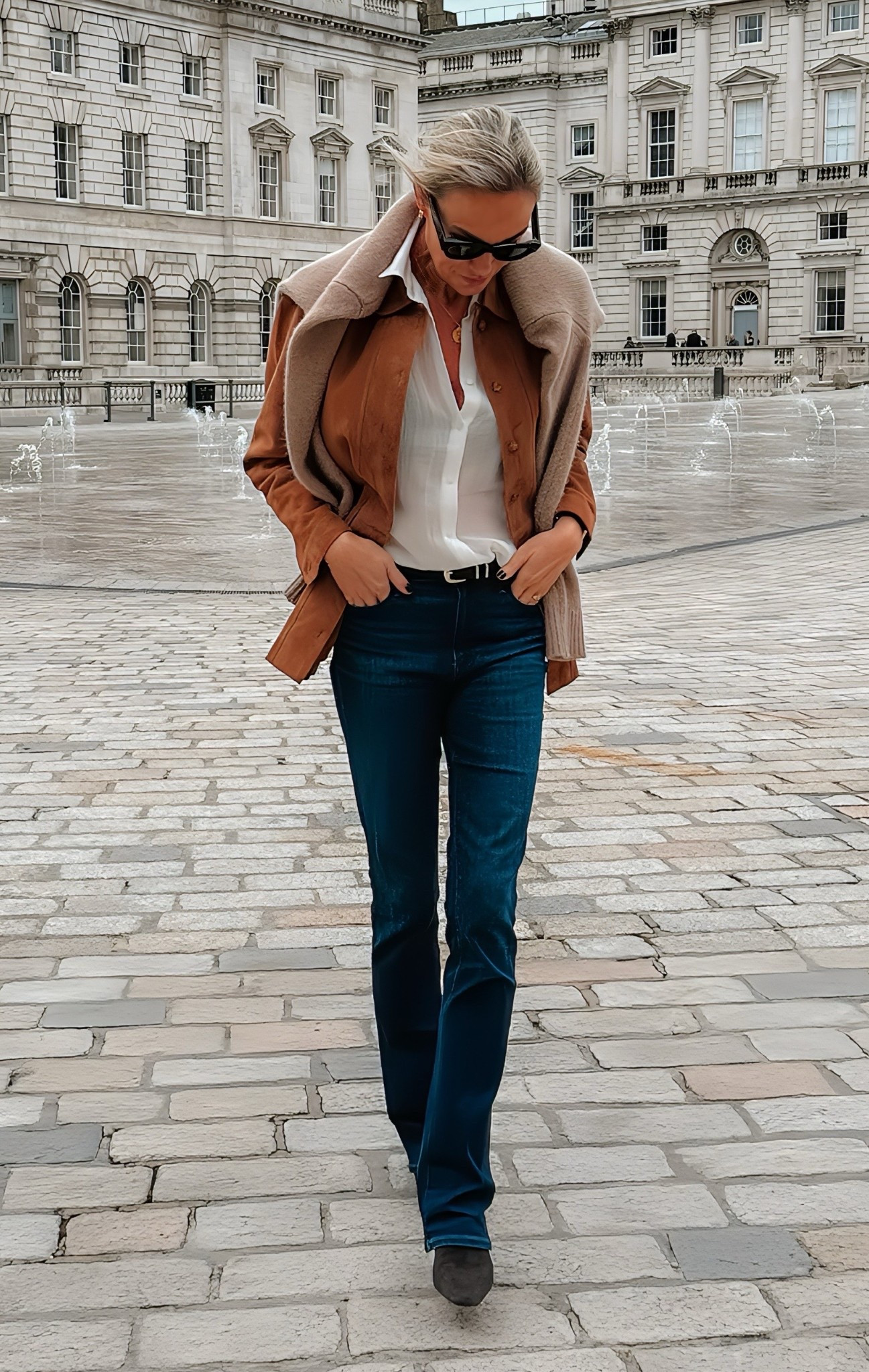 Windy day in London 
The Cashmere sweater is a few years old 
Glasses are Jaques Marie Mage 

#LTKautumn #LTKstyletip #LTKuk