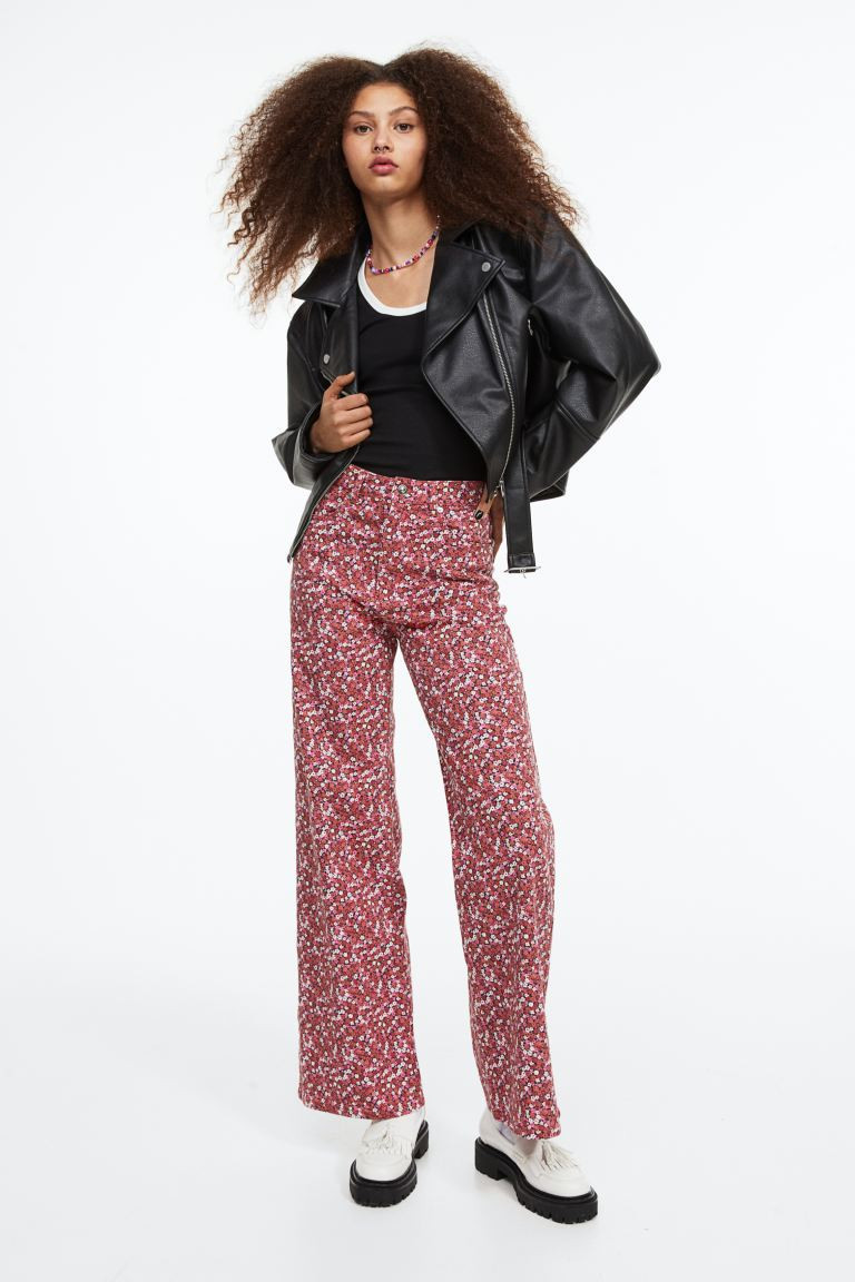 Wide-leg Twill Pants | H&M (US + CA)