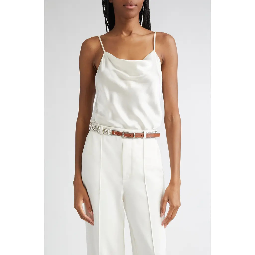 Cinq à Sept Marta Silk Camisole in Ivory at Nordstrom, Size Small | Nordstrom