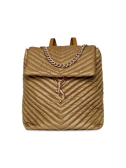 Edie Chevron-Quilted Nylon Backpack | Saks Fifth Avenue