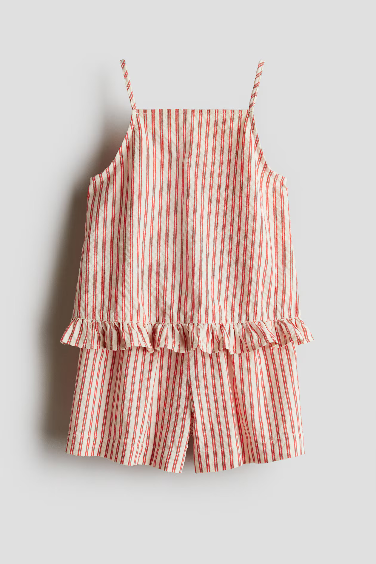 2-Piece Cotton Strappy Top and Shorts Set | H&M (US + CA)