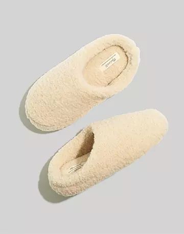 Sherpa Scuff Slippers | Madewell