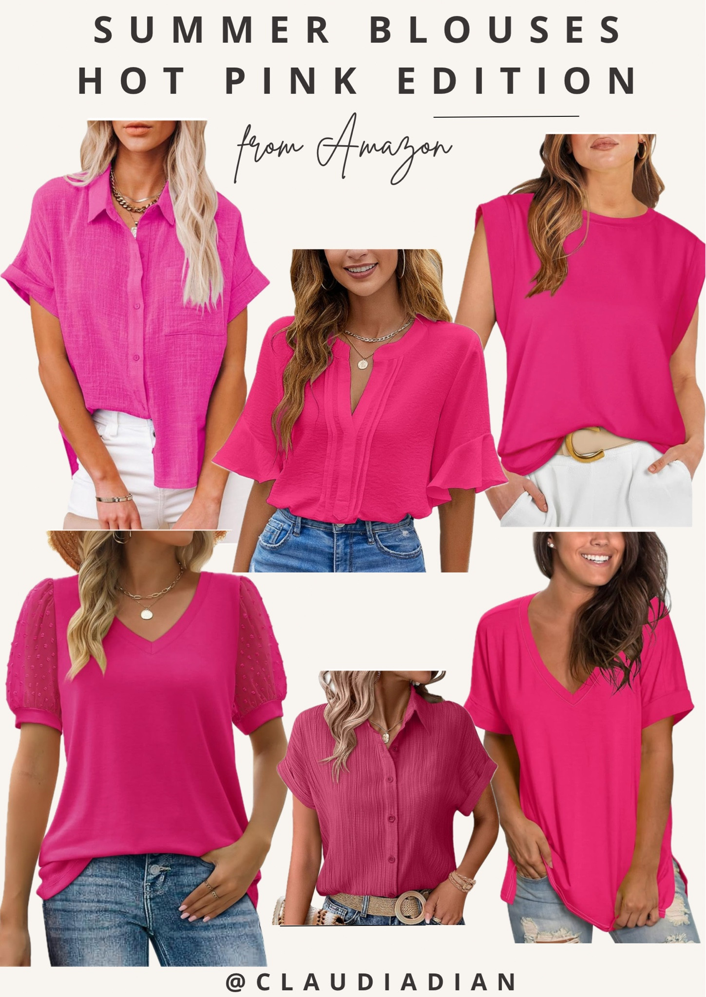 Summer Blouses - Hot Pink Edition
#amazon #amazonfinds #hotpink #pink #blouse

#LTKSummerSales #LTKStyleTip #LTKFindsUnder50