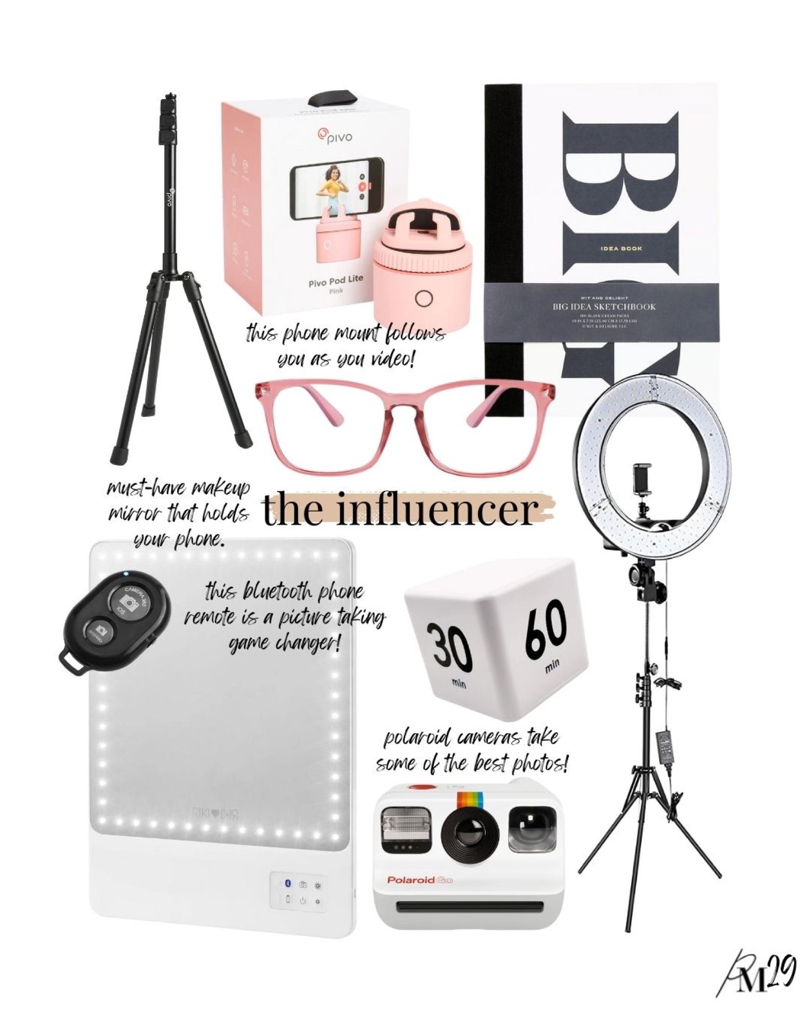 the gift guide for the influencer. for the girl who loves all things social media  #LTKGiftGuide 

#LTKHoliday #LTKSeasonal