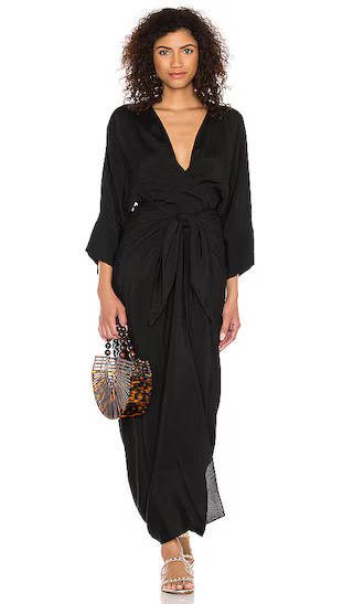 Ana Dress in Black | Long Sleeve Black Dress With Sleeves Long Sleeve Maxi Dress With Sleeves | Revolve Clothing (Global)