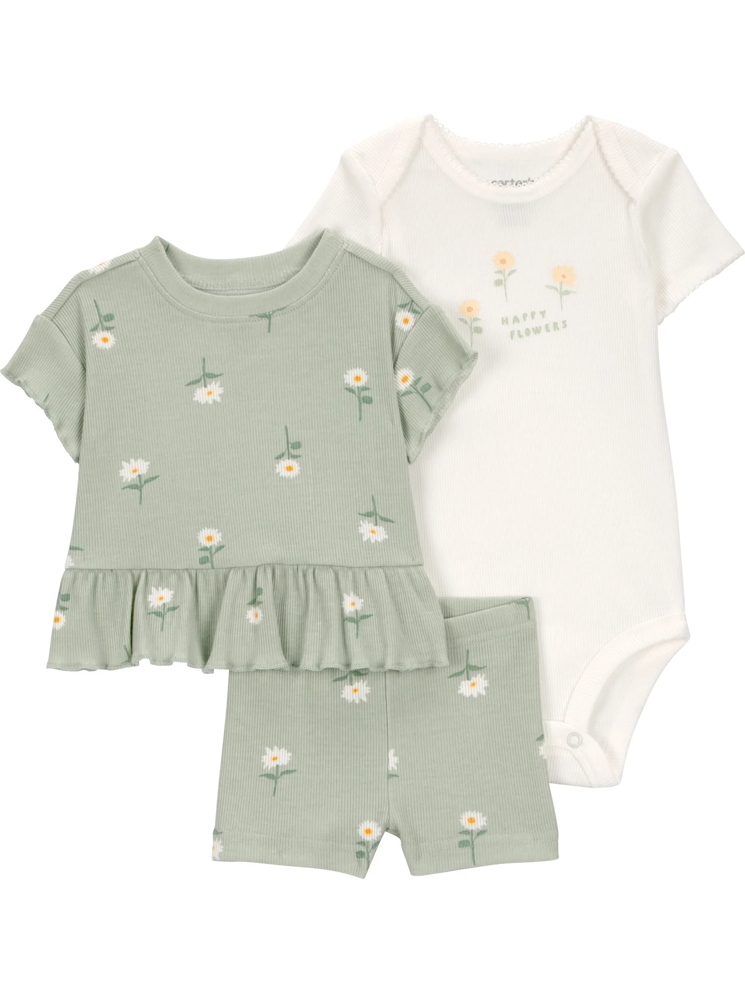 Carter's Child of Mine Baby Outfit Sets, 3-Piece, Sizes 0/3-24 Months | Walmart (US)