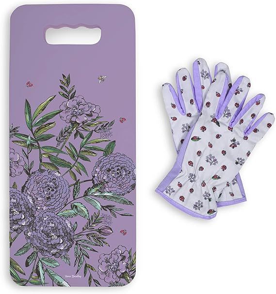 Vera Bradley Purple Floral Garden Tool Set for Women, 2 Piece Gardening Kit Includes Thick Knee C... | Amazon (US)
