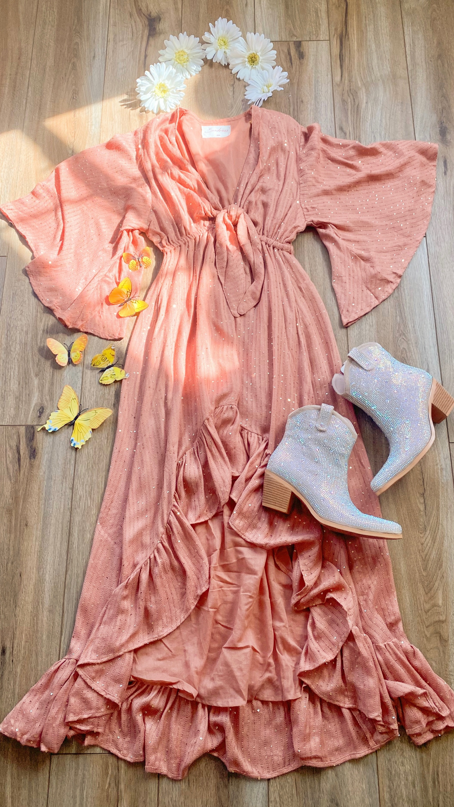 Eras tour outfit. Taylor swift lover outfit. Concert outfit. Festival outfit. 

Dress tts and gorgeous in person!! Boots tts and comfy. 

#LTKFestival #LTKSeasonal #LTKFind