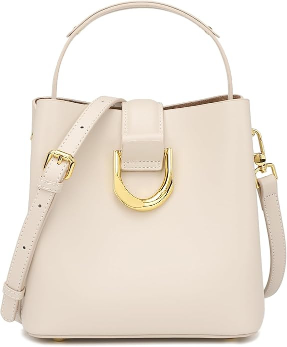 Leather Bucket Purse for Women Shoulder Bags for Women Crossbody Handbags Adjustable Strap Design... | Amazon (US)