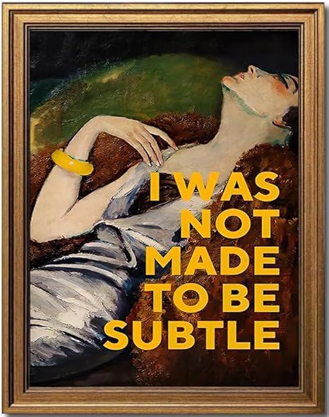 KBKBART Gold Framed Vintage Feminist Wall Art, Classical Feminist Poster for Room Aesthetic, Insp... | Amazon (US)