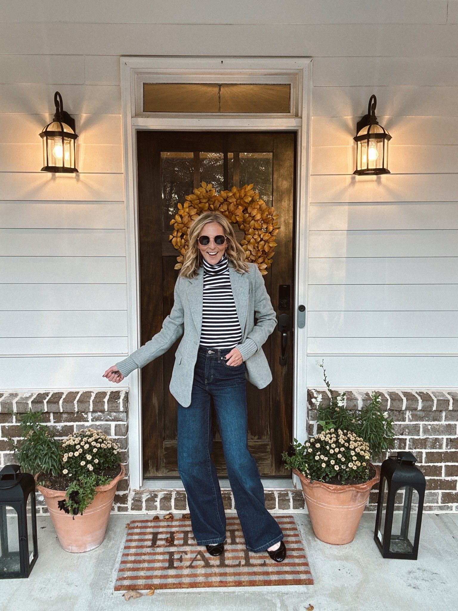 I’m partnering with Walmart to share outfits that work as hard as you do — because between errands, work, college-mom life, and all the things, we deserve pieces that actually show up for us. Comment WALMART and I’ll send the links straight to you.
-
These Walmart scuba-knit blazers are truly some of my favorites this season. They’re all under $25, they layer beautifully over pieces we already have in our closets, and they instantly pull an outfit together without feeling stiff or fussy. And if you’re looking for a little “smart splurge,” this gray coat-blazer from Free Assembly is worth every bit of its $40 price tag — warm, structured, and the perfect partner to your favorite denim.

From plaid to stripes to leopard to a classic black knit dress… every single one of these looks is from Walmart and linked up for you in my LTK.

Sizing 
Dresses - xs
Jeans - size zero 
Blazers - scuba knit - small 
Gray blazer - XS 
.
.
.

Affordable blazers for fall, Walmart workwear, blazer outfit ideas for women over 40, teacher outfit ideas, fall layering essentials, budget-friendly fall fashion, Walmart Free Assembly favorites, everyday outfits for busy moms, versatile fall wardrobe staples, easy fall outfits.
