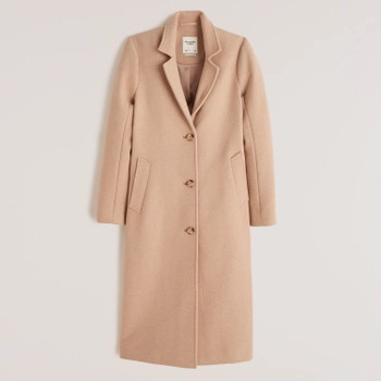 Calf-Length Dad Coat | Abercrombie & Fitch (US)