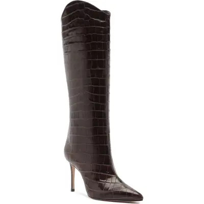 Schutz Maryana Pointed Toe Boot in Eggshell Leather at Nordstrom, Size 8 | Nordstrom