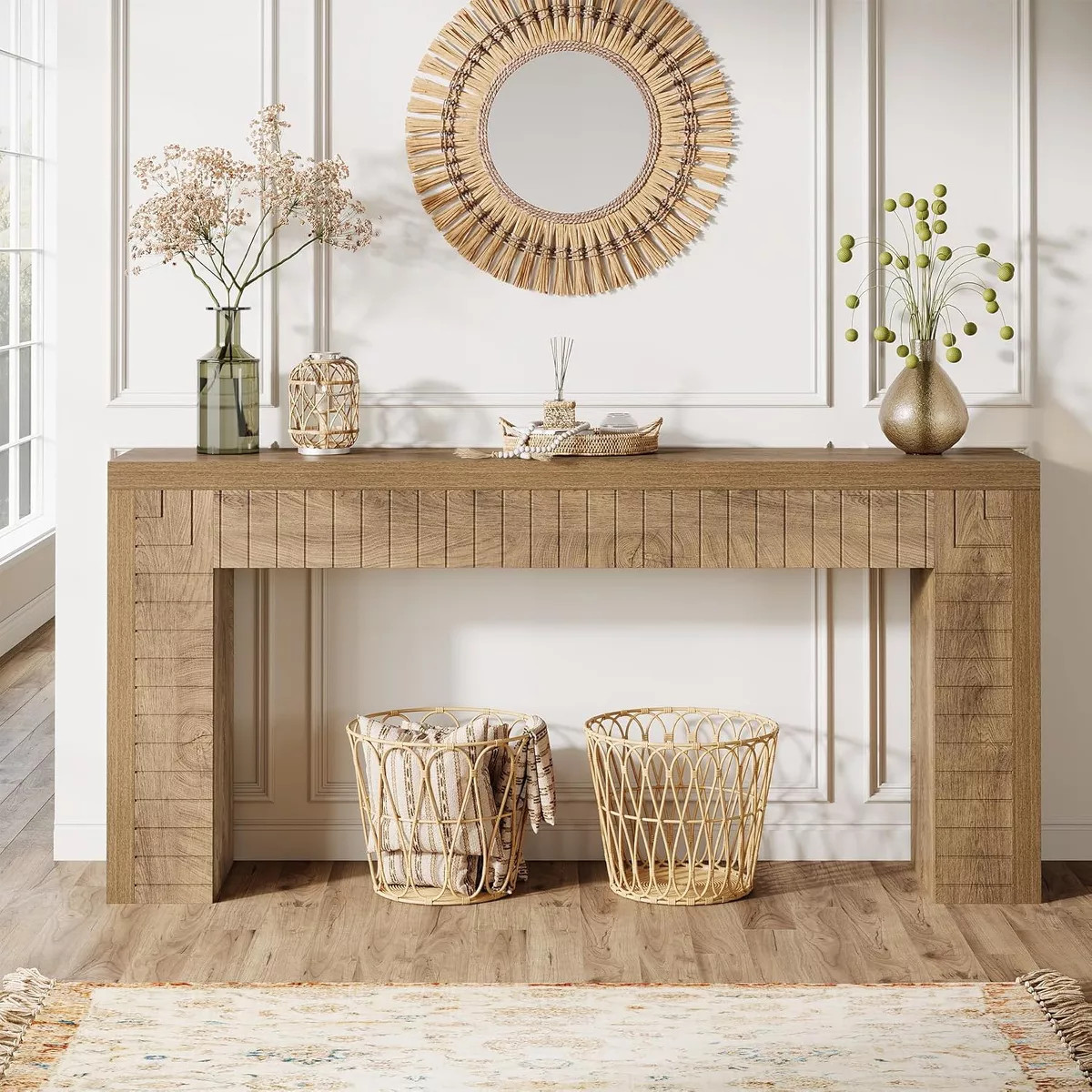 Lantine 70.9-Inch Extra Long Console Table for Entryway, Narrow Sofa Table Behind Couch, Suitable... | Target