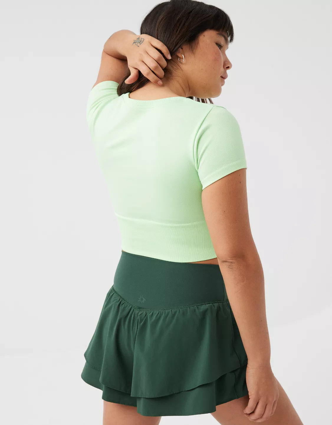 OFFLINE By Aerie Sidewalk Seamless Cropped T-Shirt | Aerie