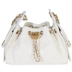 Chanel Mini 25 Hobo Bag — White | Italist Inc.