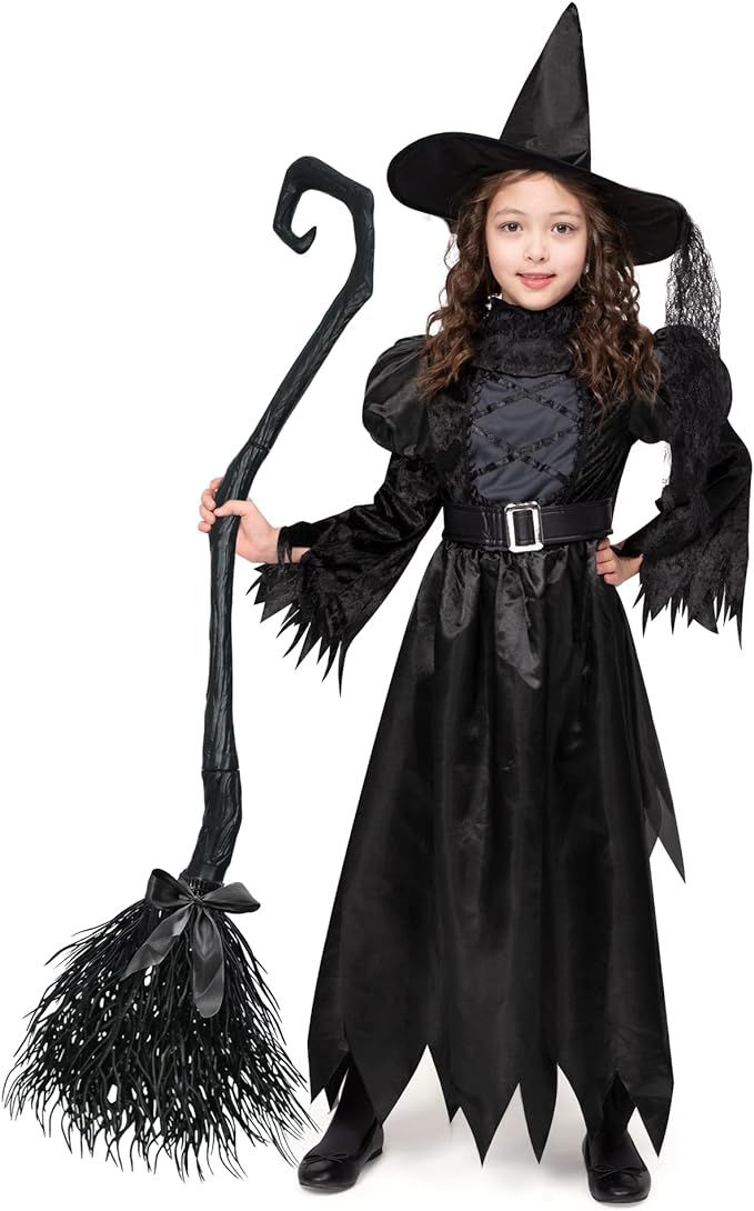 Spooktacular Creations Girl's Black Witch Costume for Halloween Costume Party, Classic Black Witc... | Amazon (US)