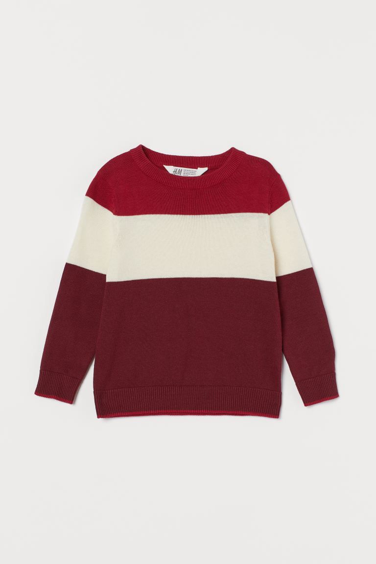 Long-sleeved sweater in soft, fine-knit cotton with ribbing at neckline, cuffs, and hem. | H&M (US)