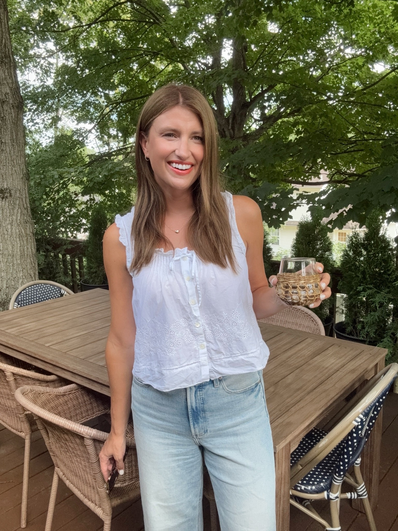 White top w jeans - perfect summer uniform.

#LTKgrwm #LTKmomlife #LTKootd
