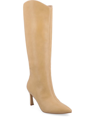 Women's Rehela Pointed Toe Stiletto Knee High Dress Boots | Macy's