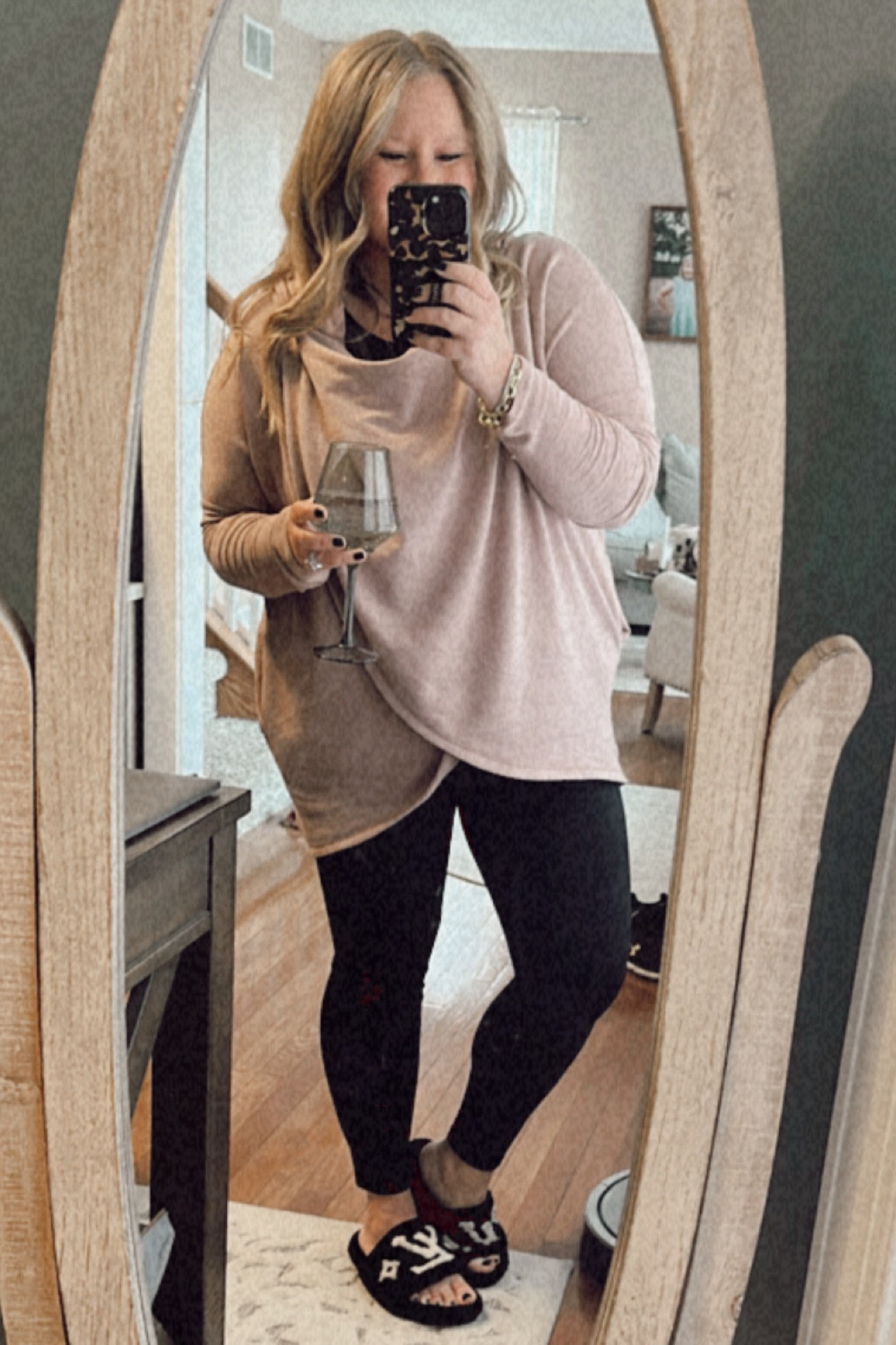 Loved my comfy but chic outfit from last night. I’m so sad my sweatshirt is discontinued but linking some from the same line. This material is my favorite. So soft and cozy! 

Cozy fit | cozy chic | mom fit | Lulu dupes | best leggings ever 

#LTKsalealert #LTKHoliday #LTKCyberWeek