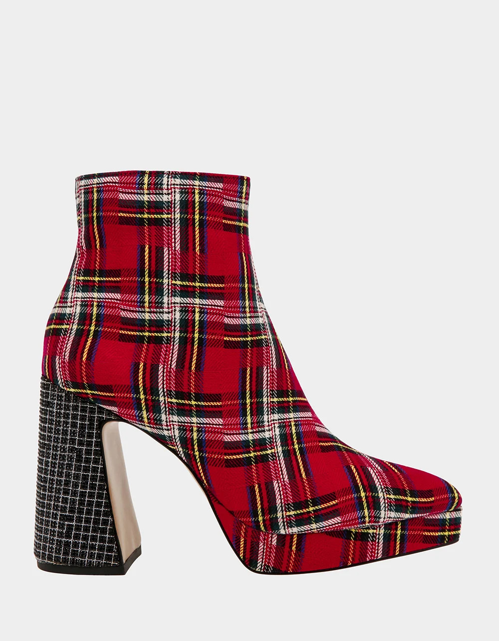 RAYLAN RED PLAID Platform Bootie | Women's Booties | Betsey Johnson