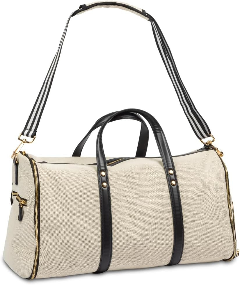 Carry On Bag for Women - Premium Convertible Garment Duffel for Travel, Great as a Garment Bag for Suits and Dresses, with Shoe Pocket and Cute Shoulder Strap | Amazon (US)