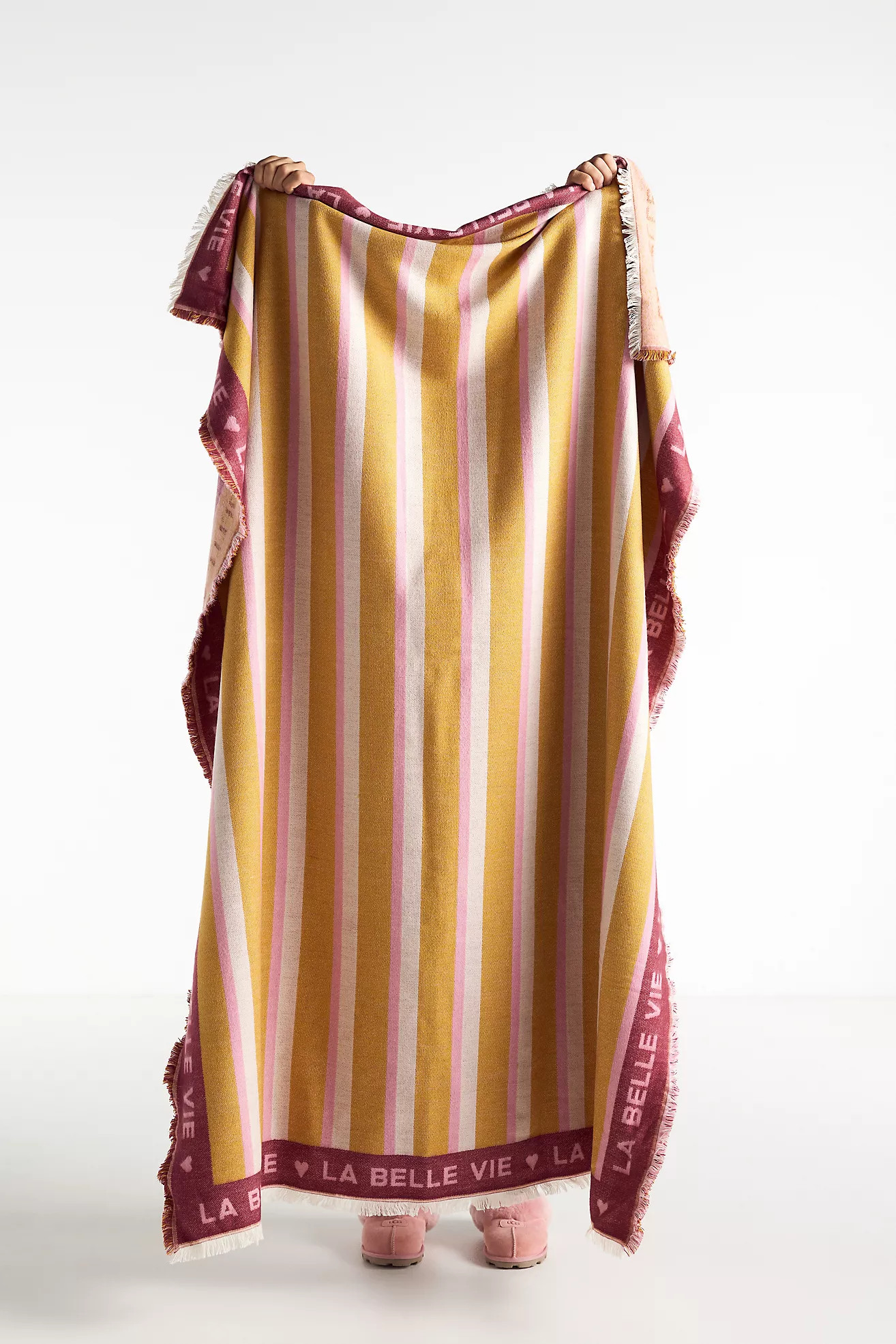 Woven Jacquard Patterned Throw Blanket | Anthropologie (US)