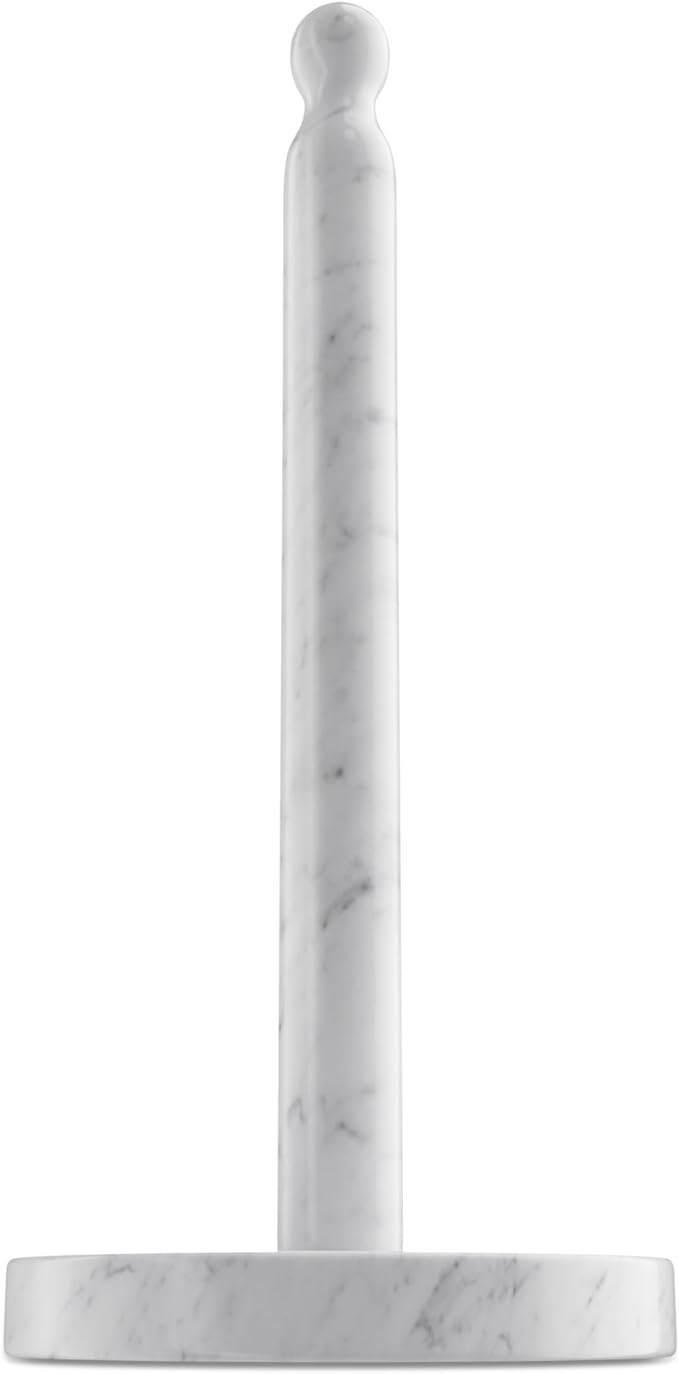 Koville Carrara Marble Paper Towel Holder Countertop, 6“ Genuine Stone Paper Towel Holder Stand... | Amazon (US)