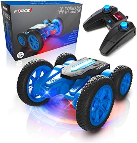 Force1 Tornado LED Remote Control Car for Kids - Double Sided Fast RC Car, 4WD Off-Road Stunt Car... | Amazon (US)