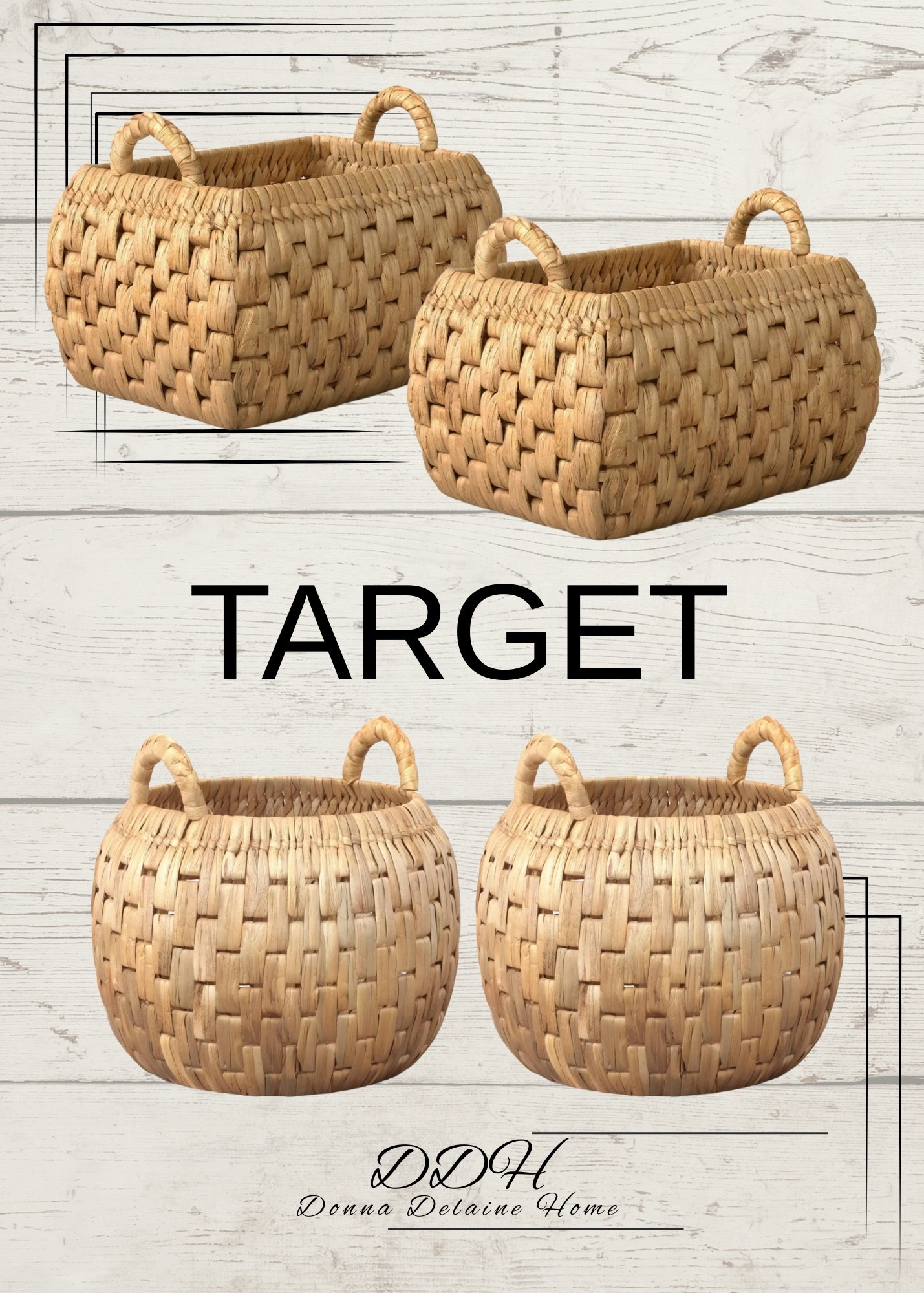 Love the chunky weave of these baskets! Storage ideas.. January refresh! 
