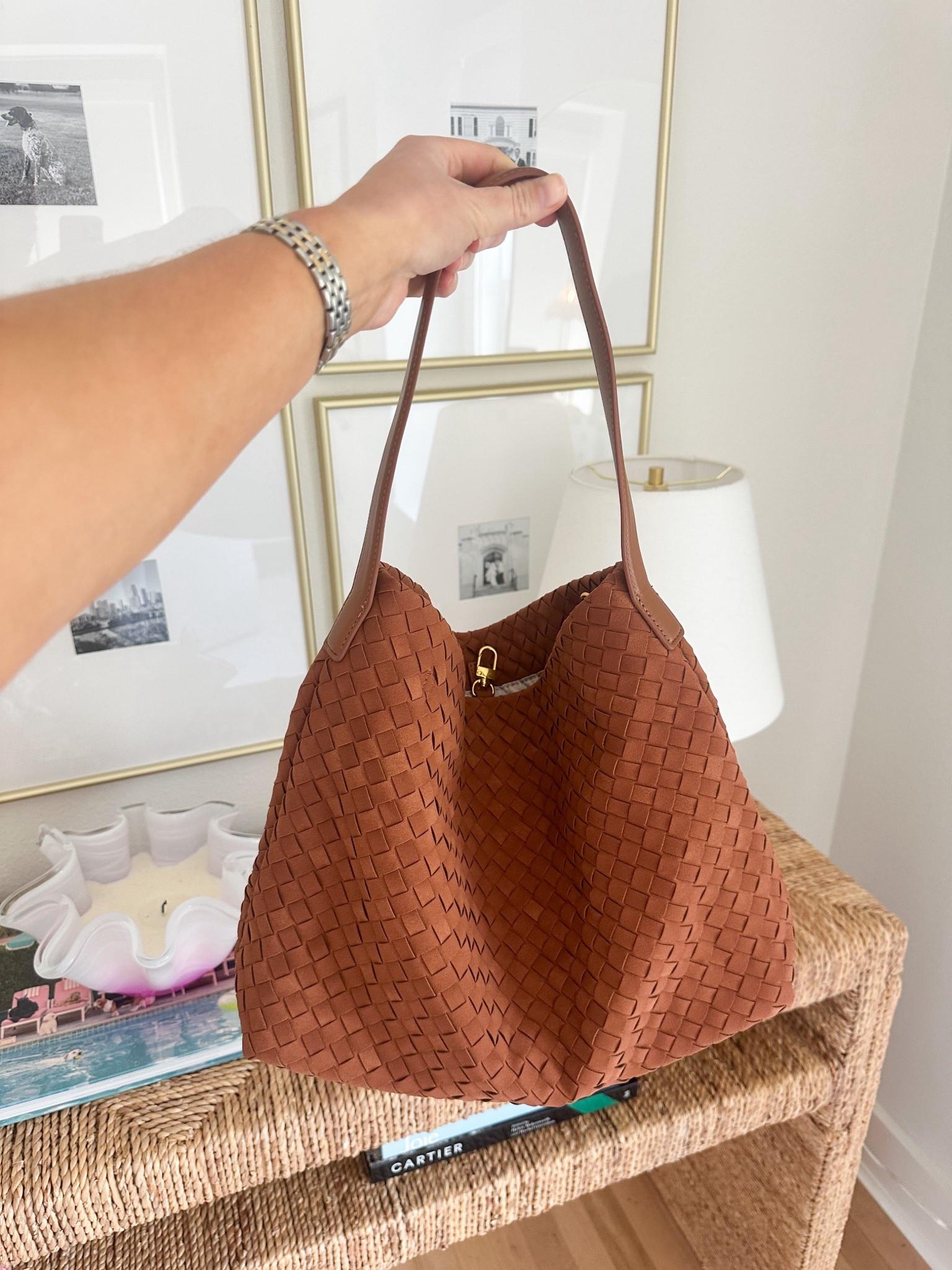 New slouchy woven purse from Amazon!