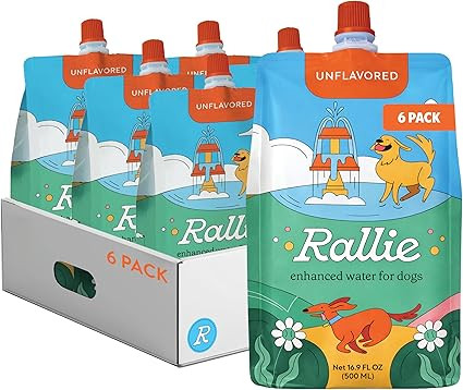 Rallie Original Unflavored Hydrogen Water for Dogs with Electrolytes Glucosamine and B Vitamins, ... | Amazon (US)