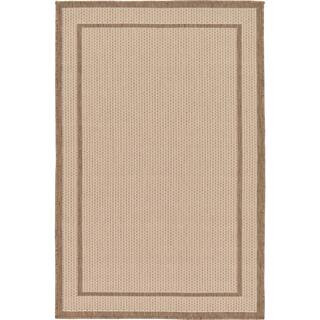 Outdoor Border Brown 3' 3 x 5' 0 Area Rug | The Home Depot