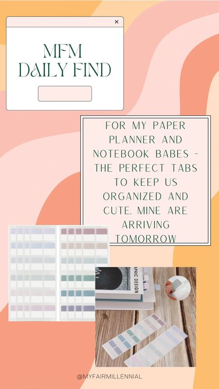 Daily find: page tabs for my paper notebook and planner babes 

#LTKunder50 #LTKhome #LTKFind