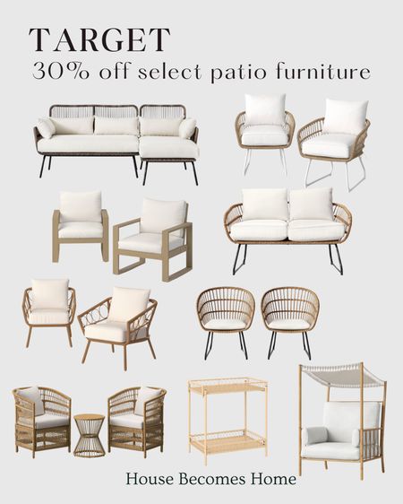 Target sale! 30% off select patio furniture 

#LTKhome #LTKSeasonal #LTKsalealert