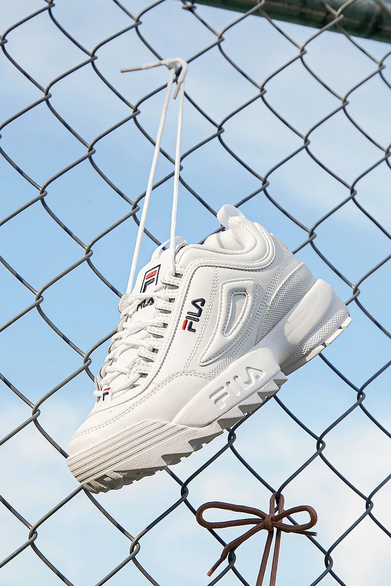 Disruptor II Premium White Sneakers | Lulus (US)
