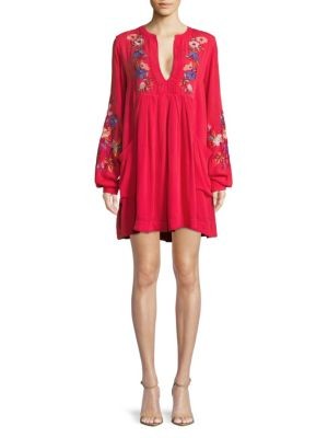 Free People - Mia Embroidered Floral Dress | Saks Fifth Avenue OFF 5TH