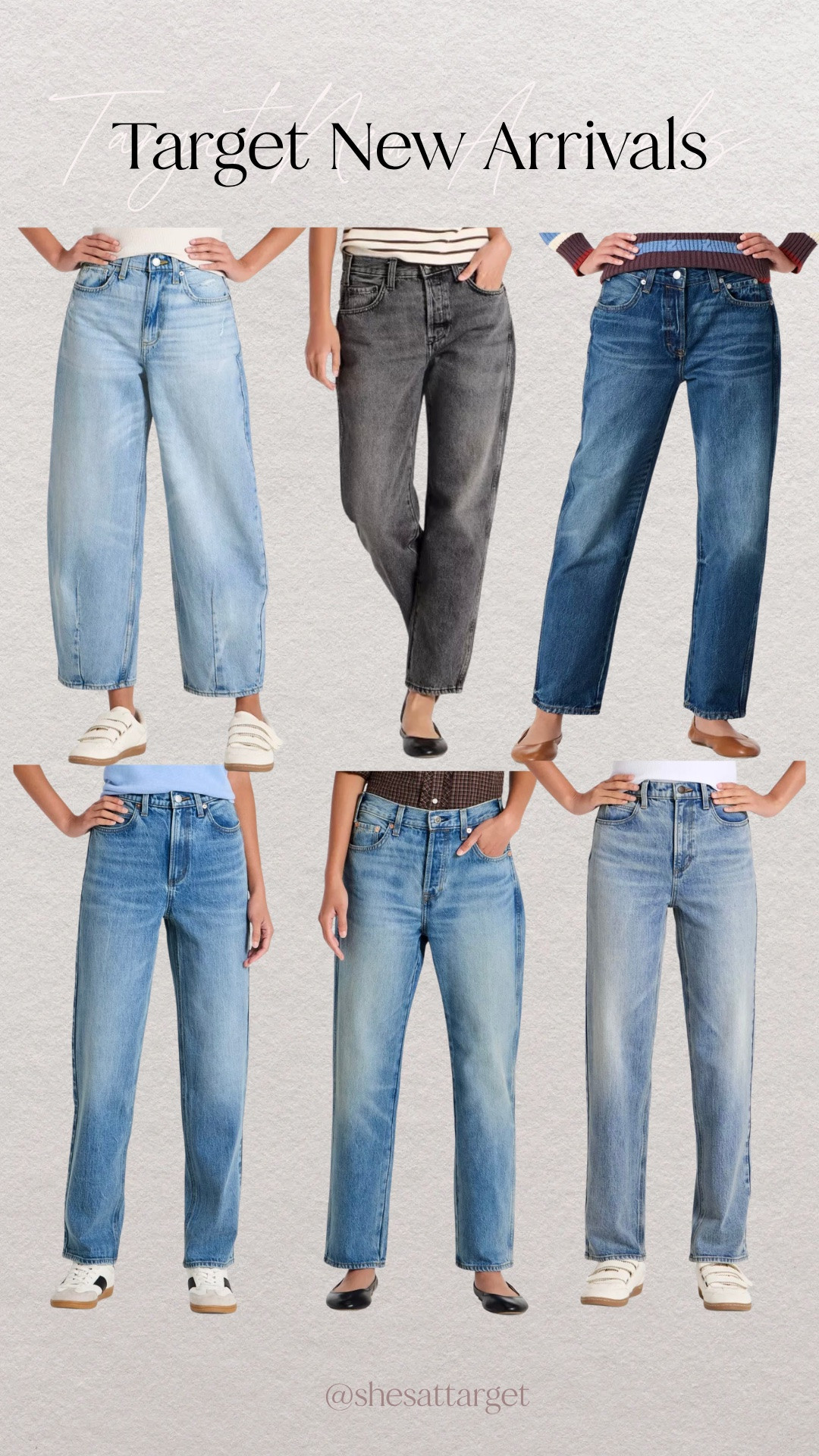 New Target denim for fall 2026! Barrel jeans, straight leg, boyfriend jeans then have a little of everything and each pair has more washes available!

#LTKSeasonal