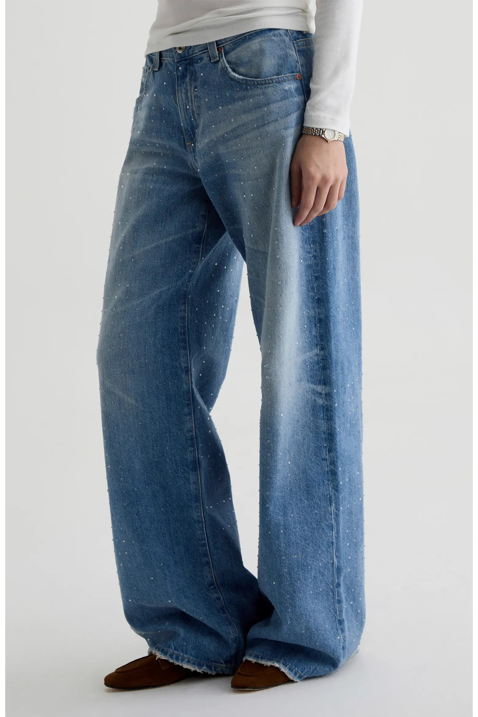 Adria Low Rise Wide Leg Jeans (Women) | Nordstrom | Nordstrom